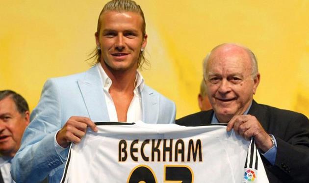 Дэвид Бекхэм и Альфредо Ди Стефано, sportskeeda.com