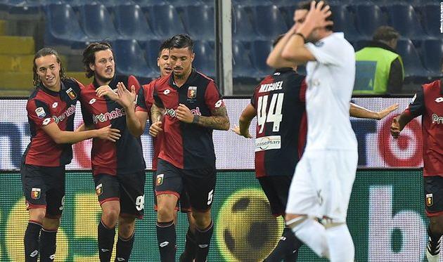 Радость игроков Дженоа, getty images