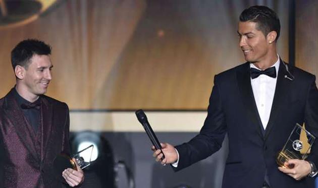 Криштиану Роналду (справа) и Лионель Месси, Goal