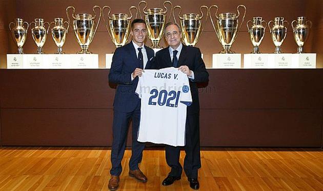 Лукас Васкес и Флорентино Перес, twitter.com/realmadrid