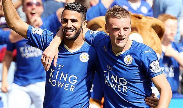 Рияд Марез и Джейми Варди, getty images