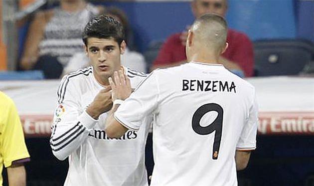 Альваро Мората и Карим Бензема, getty images