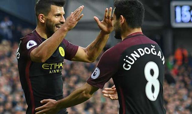 серхио Агуэро и илкай гюндоган, goal