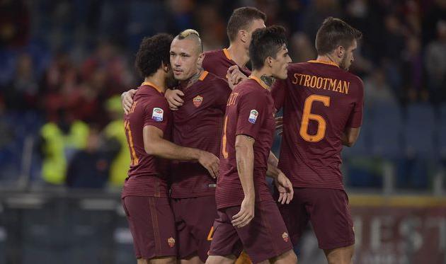 Радость игроков Ромы, asroma.com