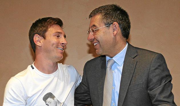 Лионель Месси и Хосеп Мария Бартомеу, Marca