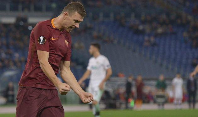 Эдин Джеко отметился хет-триком, asroma.com