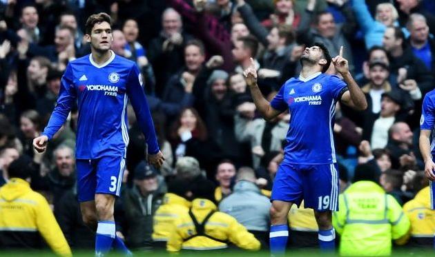 Диего Коста отличился голом и ассистом, twitter.com/chelseafc