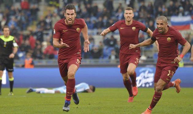 Кевин Строотман открыл счет в матче, asroma.com