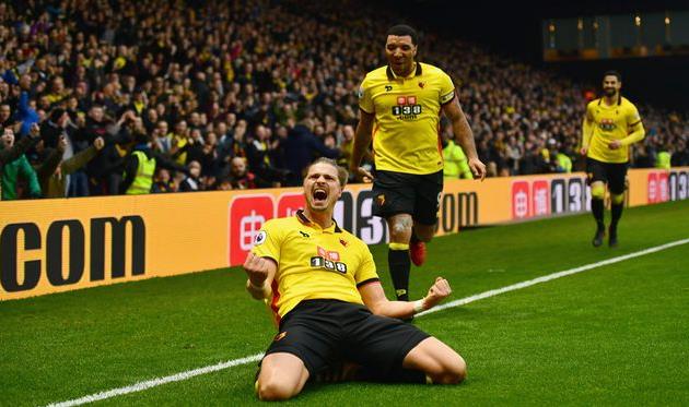 Предль забил второй гол Уотфорда, Getty Images