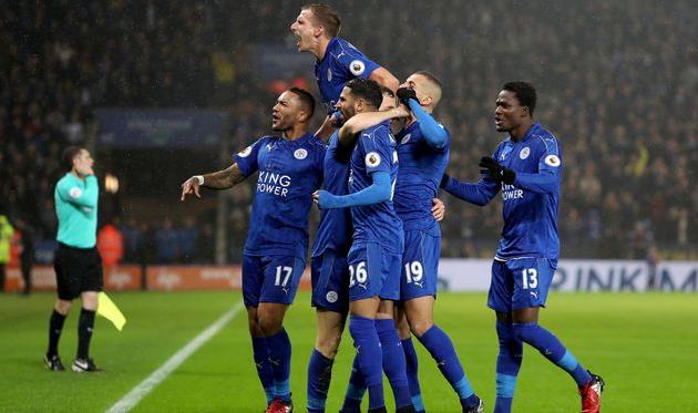 Радость игроков Лестера, getty images