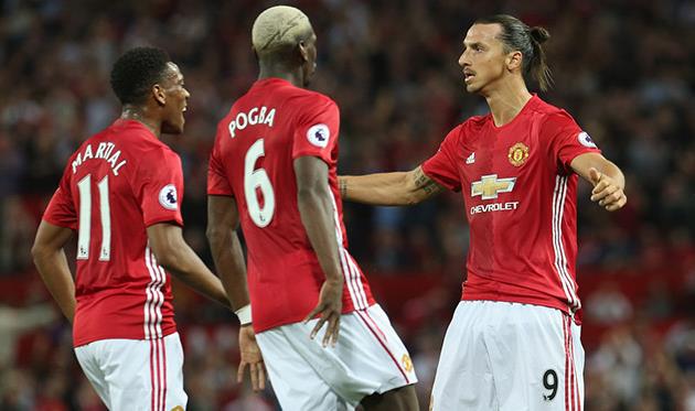 Антони Мартиаль, Поль Погба, Златан Ибрахимович, manutd.com