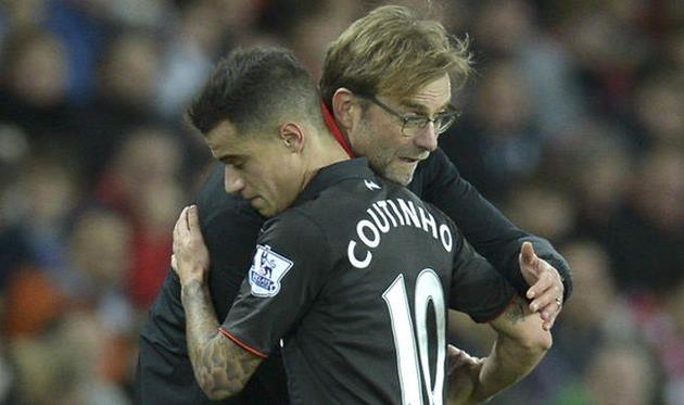 Фелиппе Коутиньо, Юрген Клопп, AFP