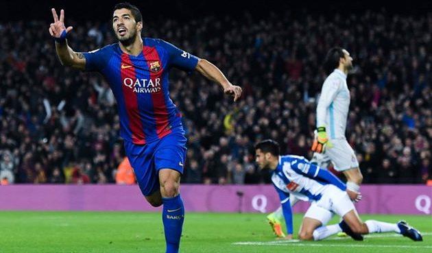 Луис Суарес - автор дубля в ворота Эспаньола, uefa.com