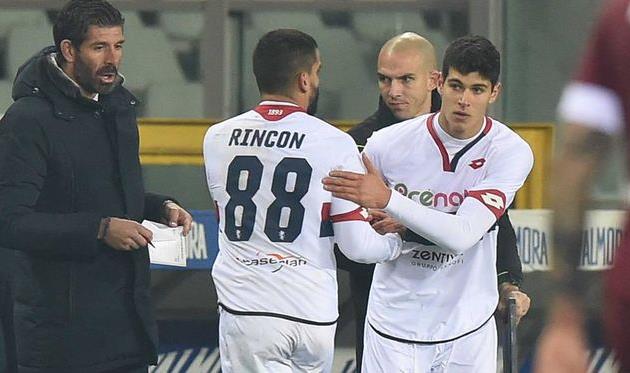 Дебют Пьетро Пеллегри (справа), genoacfc.it