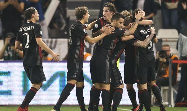Радость игроков Милана, getty images