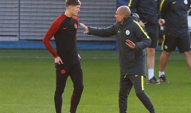 джон стоунз и пеп гвардиола, twitter