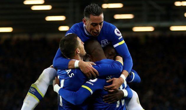 Радость игроков Эвертона, evertonfc.com