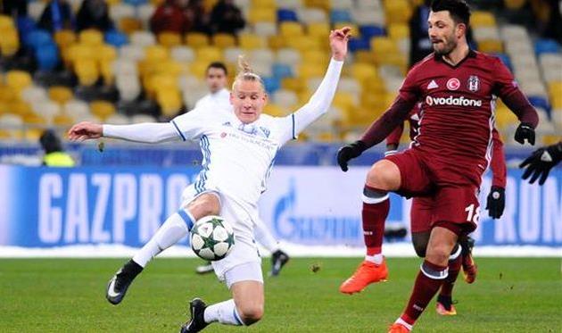 Домагой Вида (слева) в матче против Бешикташа, Фото Ильи Хохлова, Football.ua