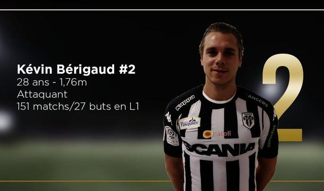 Кевин Бериго, angers-sco.fr