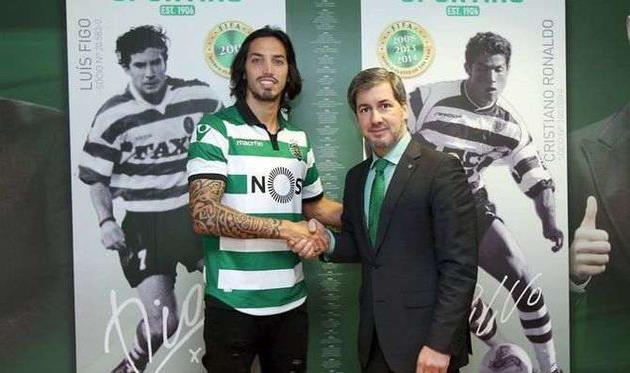 Эсекьель Скелотто (слева), sporting.pt