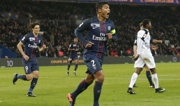 Центрбек ПСЖ Тиаго Силва отметился дублем, psg.fr