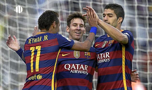 Неймар, Лионель Месси и Луис Суарес, marca