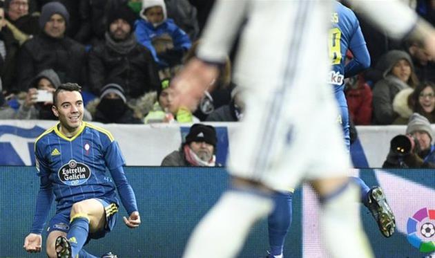 Аспас - автор первого мяча в ворота Реала, twitter.com/LaLiga