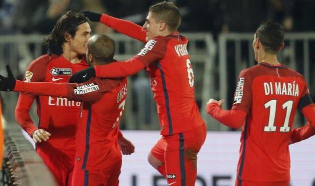 Ликование игроков ПСЖ, Reuters