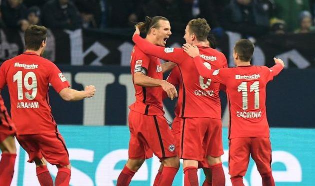 Радость игроков Айнтрахта, eintracht.de