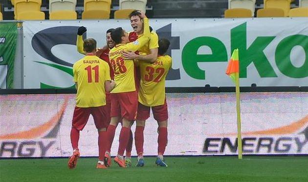 Ликование игроков Зирки, Фото Богдана Зайца, Football.ua