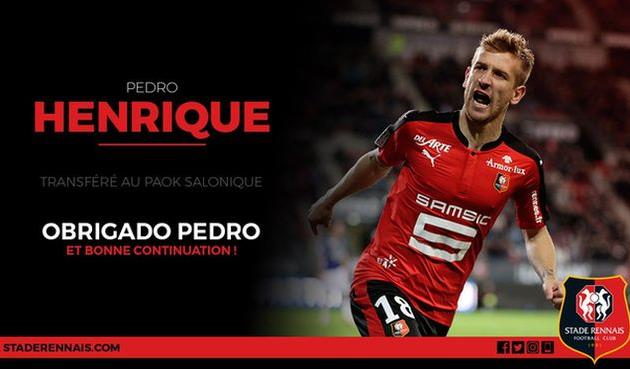 Педру Энрике, twitter.com/staderennais