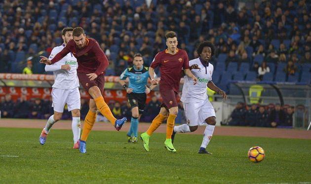 Эдин Джеко отметился дублем, asroma.com