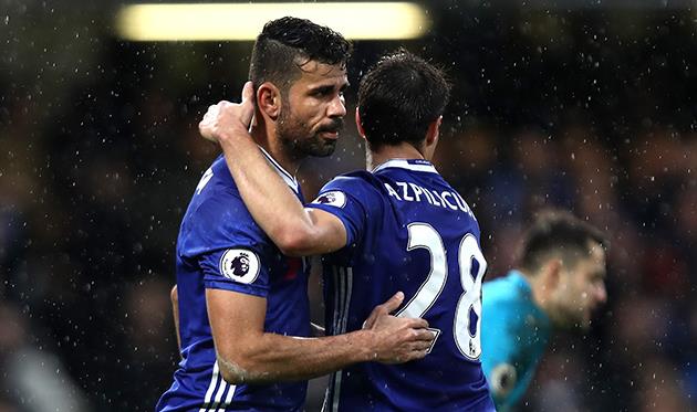 Диего Коста и Сезар Аспиликуэта, getty images