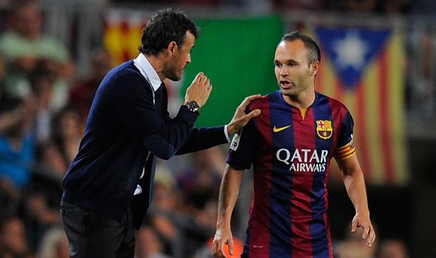 Луис Энрике и Андрес Иньеста, Getty Images