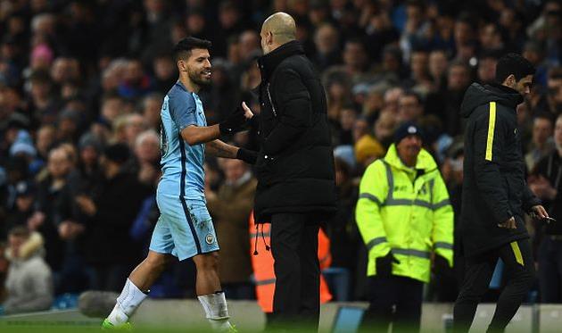 Серхио Агуэро, Хосеп Гвардиола, Getty Images