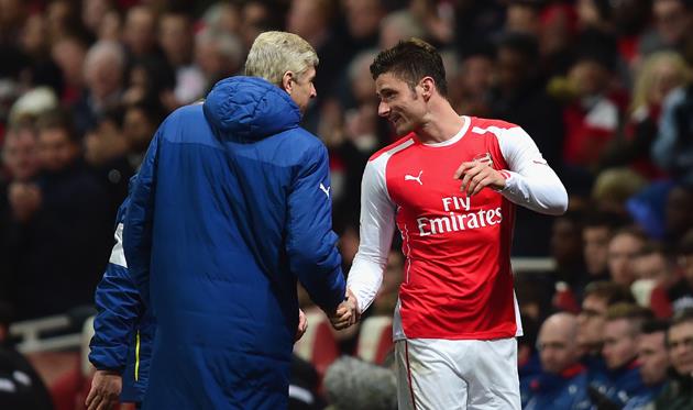 Арсен Венгер и Оливье Жиру, Getty Images