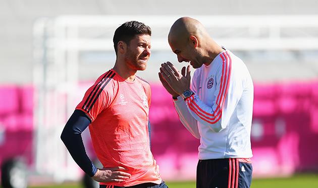 Хаби Алонсо и Хосеп Гвардиола, getty images