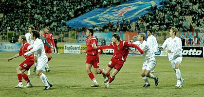 На поле было жарко. На трибунах тоже :) фото Илья Хохлов