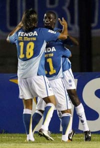 Морено, Гильерме и Рамирес - три богатыря, фото Reuters