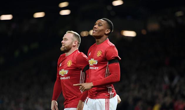 Уэйн Руни и Антони Мартиаль, Getty Images