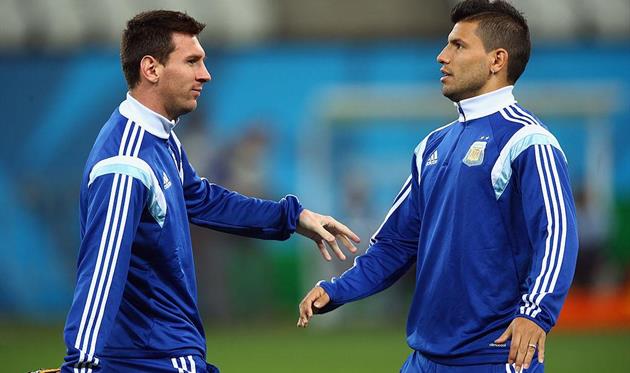 Лионель Месси и Серхио Агуэро, Getty Images