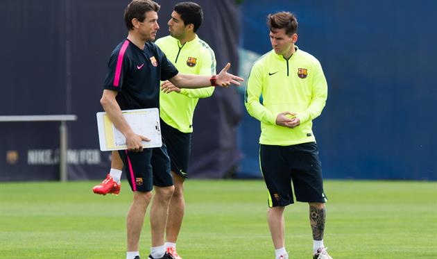 ХУАН КАРЛОС УНСУЭ, ЛУИС СУАРЕС И ЛИОНЕЛЬ МЕССИ, GETTY IMAGES