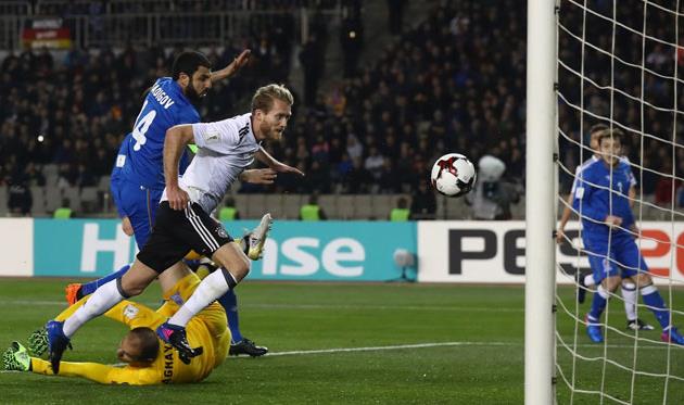 АНДРЕ ШЮРРЛЕ ОТКРЫВАЕТ СЧЕТ В МАТЧЕ, GETTY IMAGES