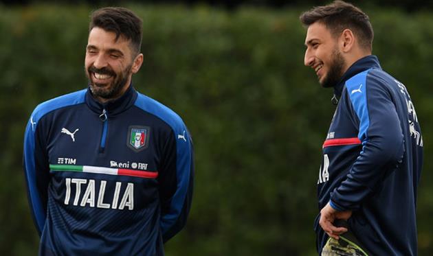 Джанлуиджи Буффон и Джанлуиджи Доннарумма, - Getty Images