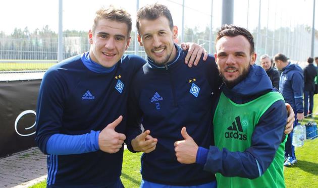 Артем Беседин,  Данило Силва и Николай Морозюк, ФК Динамо