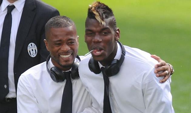 Патрис Эвра и Поль Погба , Getty Images