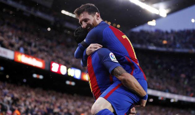 Лионель Месси и Луис Суарес, - Getty Images