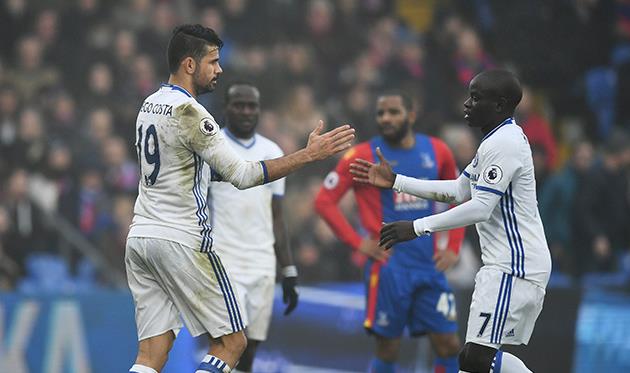 Диего Коста и Нголо Канте, getty images