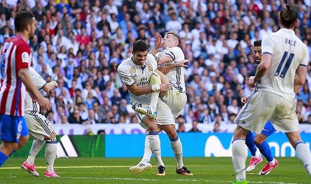 Столкновение Пепе и Крооса, getty images