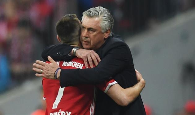 У Рибери сложились неплохие отношения с Анчелотти, Getty Images